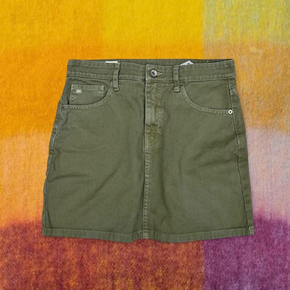 Olive Green Women's Skirt